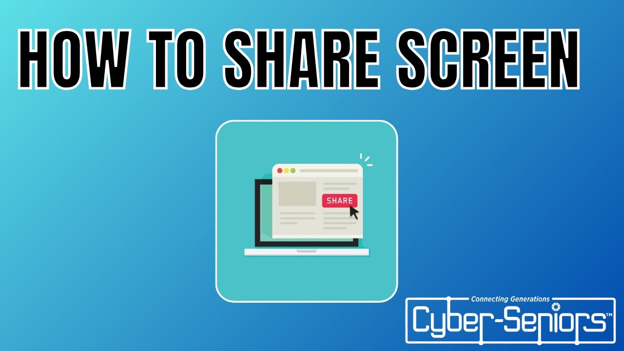 How to Share Your Screen - Cyber-Seniors Inc. - How To Share Your Screen With Your Tv